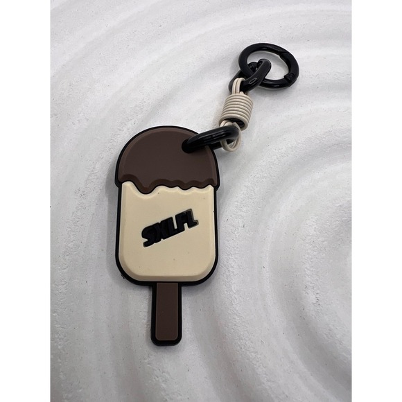 Accessories - NWT Ice Cream Popsicle Keychain Brown Tan Rubber‎ Bag Charm Y2K Cute Style